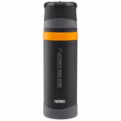 Thermos - Matt Black Ultimate Flask (500ml), Reusable Insulated Stainless Steel Thermal Coffee Cup for Hot or Cold Drinks, Va ...
