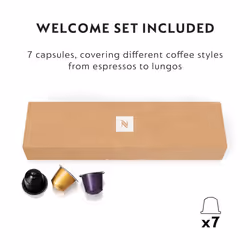 Nespresso De'Longhi CitiZ EN267.WAE, Capsule Milk Frother, Single-Serve Pod Coffee Machine, Cappuccino Maker, 19 Bar Pressure, 2 Cup Sizes, Welcome