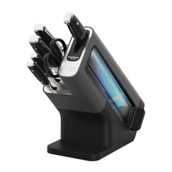 Ninja Foodi StaySharp Knife Block with Integrated Sharpener; 5 Knives and Scissors (1 pair), Sharp 6-Piece Knife Set; Chef, Bread, Slicing, Utility,
