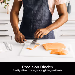 Ninja Foodi StaySharp Knife Block with Integrated Sharpener; 5 Knives and Scissors (1 pair), Sharp 6-Piece Knife Set; Chef, Bread, Slicing, Utility,