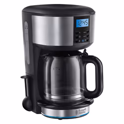 Russell Hobbs Buckingham Filter Coffee Machine, 1.25L Carafe/10 cups, 1-4 Cup brewing option, Fast brew, 24hr timer, 40min ke ...