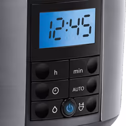 Russell Hobbs Buckingham Filter Coffee Machine, 1.25L Carafe/10 cups, 1-4 Cup brewing option, Fast brew, 24hr timer, 40min keep warm, Pause & Pour,