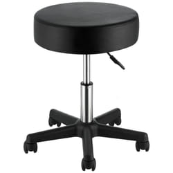 VEVOR Rolling Stools with Wheels, 400 LBS Weight Capacity Adjustable Height Stool with Ultra-Thick Seat Cushion, Swivel Stools Chair for Salon, Bar,