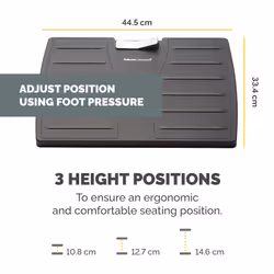 Fellowes Office Suites Foot Rest for Under Desk - Ergonomic Foot Support with Antibacterial Microban Technology for Office & Home Use - Black