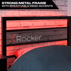 X-Rocker Basecamp TV Gaming Bed with Rotating Mount, Storage and Cable Management, Single 3ft Low Sleeper Bedstead, Metal Frame, Ideal for Kids