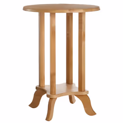 Premier Housewares Small Side Table for Living Room | Wooden Round Bedside Table for Storage | Corner End Table for Bedroom,  ...