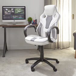 X-Rocker Maverick Gaming Chair, Ergonomic Racing Desk Chair with Armrest, Computer Swivel Chair with Back Support, Adjustable Height, Comfortable