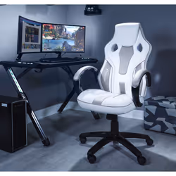 X-Rocker Maverick Gaming Chair, Ergonomic Racing Desk Chair with Armrest, Computer Swivel Chair with Back Support, Adjustable Height, Comfortable