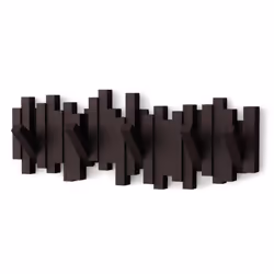 Umbra Sticks Multi Rack ? Modern, Unique, Space-Saving Hanger with 5 Flip-Down Hooks for Hanging Coats, Scarves, Purses and M ...