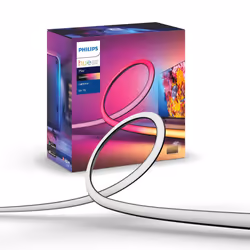 Philips Hue Gradient Lightstrip for 65 Inch TV, Sync with Media and Gaming, Smart Entertainment LED Lighting with Voice Contr ...