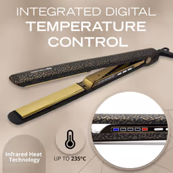 Corioliss C3 Hair Straightener for Women | Professional Extra Long Titanium Plates | Ionic Flat Iron | Temperature Control 135?C-235?C | 20-Second
