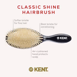 Kent Large Pure Soft White Bristle Cushioned Brush - CSGL (PACK OF 1)