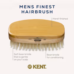 Kent Rectangular Satinwood Soft White Bristle Brush - MS23D (PACK OF 1)