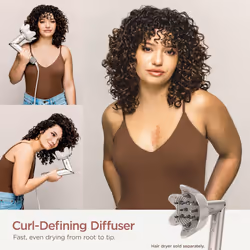 Shark XSKHD4DA FlexStyle Curl-Defining Diffuser, Attachment for Shark FlexStyle Blow Dryers, Styling Tool for Wavy, Curly, and Coily Hair, Enhance