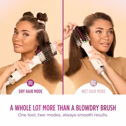 Shark SmoothStyle Heated Brush and Comb, Wet & Dry Modes, Smoothing Hot Air Brush with 3 Temperatures, Soft & Voluminous Finish For All Hair Types,