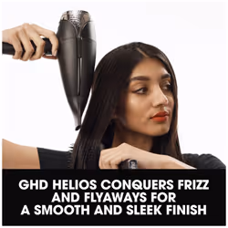 ghd Helios Professional Hair Dryer in White - Lightweight, Fast Styling, Ultimate Styling Control - For All Hair Types (UK Plug)