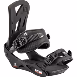 Nitro Men's Staxx '23 Snowboard Binding, Snowboard Binding, Black, L
