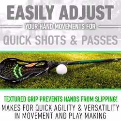 Franklin Sports Boys + Mens Lacrosse Sticks - Attack + Midfield Lax Stick - Lightweight Kids + Adults Aluminum Lacrosse Stick - Ambush - 30"