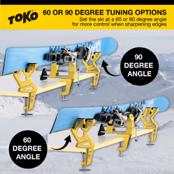 TOKO Ski Vise Freeride - Yellow, One Size