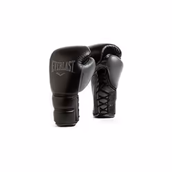 Everlast Unisex Adult Boxing Gloves Powerlock 2 Pro Lace Training Gloves, Black, 14 oz