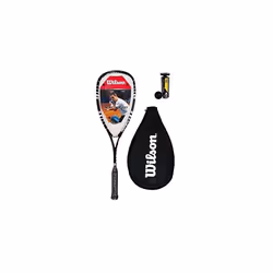 Wilson Hyper Hammer 120 PH Squash Racket + 3 Dunlop Squash Balls