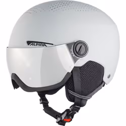 ALPINA Unisex - Adult, ARBER VISOR Q-LITE ski helmet, grey matt, 54-58 cm