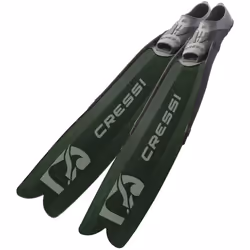 Cressi Gara Modular Boost Fins Green - Long Fins Ideal for Intermediate and Advanced Free Diving and Spear Fishing, Green, 46 ...