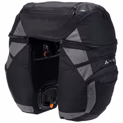 VAUDE Karakorum Pro 68 L pannier bag for bicycles in black, Stylish bike rack bag, 100% Waterproof, Rear bike pannier, Easy A ...