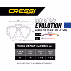 Cressi Big Eyes Evo & Alpha Dry, Premium Quality Professional Snorkelling for Adults Set - Made in Italy Quality since 1946, Clear - Yellow