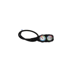Cressi Diving Console 2 - Depth + Pressure Gauge, BAR, Black