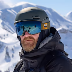 Giro Tenet MIPS Ski Helmet - Snowboard Helmet for Men, Women & Youth - Matte Black/Ano Green- M (55.5-59cm)