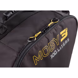 CRESSI Moby 3 Trolley Bag - Robust and Spacious Trolley Bag ideal for Sports Activities and Travel, Black/Yellow, 100 L, Unisex