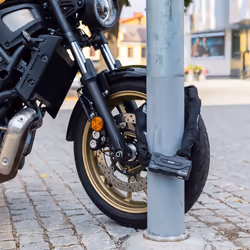 ABUS U-lock Granit Extreme 59 - motorbike and bicycle lock with XPlus cylinder - highest security level 20 - shackle height 245 mm