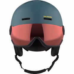 Salomon Orka Visor Kids Helmet Ski Snowboarding, Integrated convenience, Easy to adjust fit, and Lightweight, Grey, KS 4953