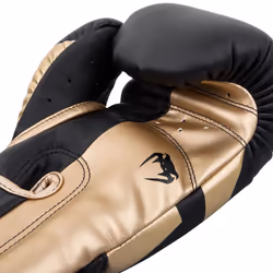 Venum, Elite Standup Shin Guards, Men's, XL, Black/Gold