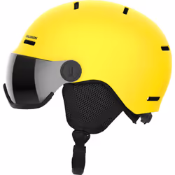 Salomon Orka Visor Kids Helmet Ski Snowboarding, Integrated convenience, Easy to adjust fit, and Lightweight, Yellow, KS 4953