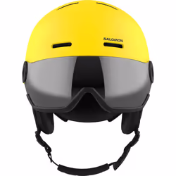 Salomon Orka Visor Kids Helmet Ski Snowboarding, Integrated convenience, Easy to adjust fit, and Lightweight, Yellow, KS 4953