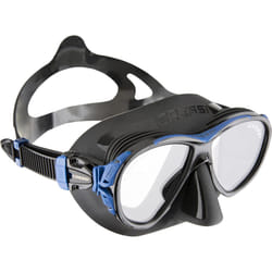 Cressi Naxos Mask - Diving Mask with Anti-Fog System, Black/Blue, One Size, Unisex Adult