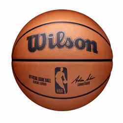 Wilson NBA Official Game Ball, Indoor, Leather, Size: 7, Brown