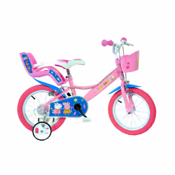 Dino Bikes 144R-PIG Peppa Pig Finding Dory Bicycle, Kids Bike, Pink
