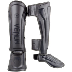 Venum Elite Standup Shinguards, Grey/Grey, Large