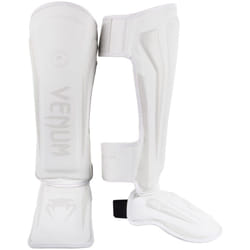 Venum, Elite Standup Shin Guards, Men's, XL, White/White