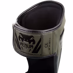 Venum, Elite Standup Shin Guards, Men's, L, Khaki/Black