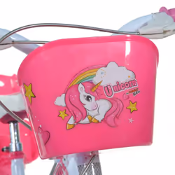 Dino Bikes 144R-UN Unicorn 14" Bicycle 14'', White & Pink