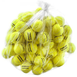 DUNLOP Tennis Ball Training Yellow 60 Ball POLYBAG - for Coaching and Training Sessions