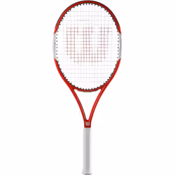 Wilson Six.One Lite 102 Performance Racket - Red/Grey, Size 1