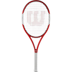 Wilson Six.One Lite 102 Performance Racket - Red/Grey, Size 1