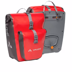 VAUDE Aqua Back Plus bike pannier bag, 2 x rear bike rack bag waterproof, 51 liters total volume, cycling bag rear, easy moun ...