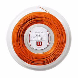 Wilson Tennis Racket String, Revolve, 200 m Roll, Orange, 1.30 mm, Unisex, WRZ906200