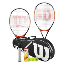 Wilson Matchpoint Tennis Racket Twin Set With Wilson Advantage Racket Bag and 3 Championship Tennis Balls